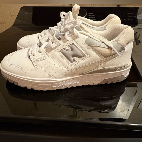 New Balance Shoes - New Balance 550 White and Gray Sneakers